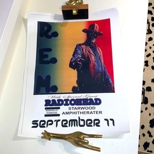 R.E.M. Radiohead Poster